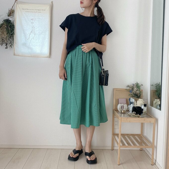 【5日目】Tシャツとスカートで涼しげ