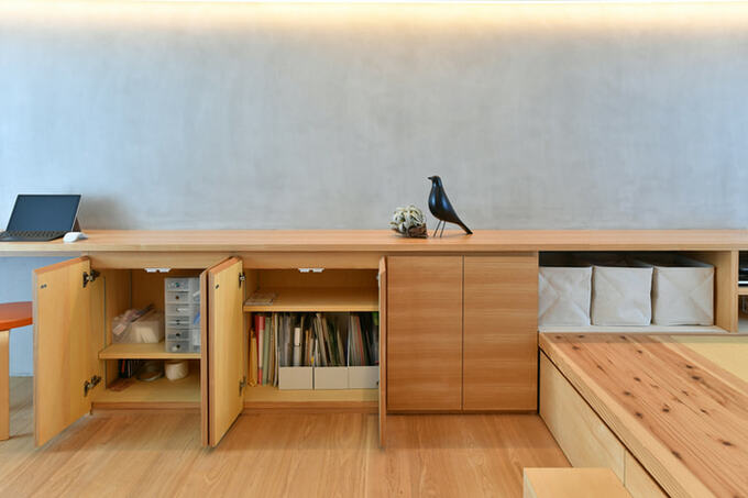 収納 壁面 隠す収納