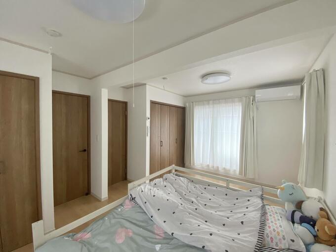 子ども室を広い1つの部屋として使用中