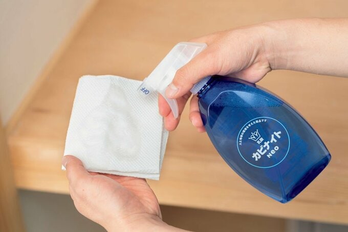 乳酸菌洗剤を含ませたペーパータオル