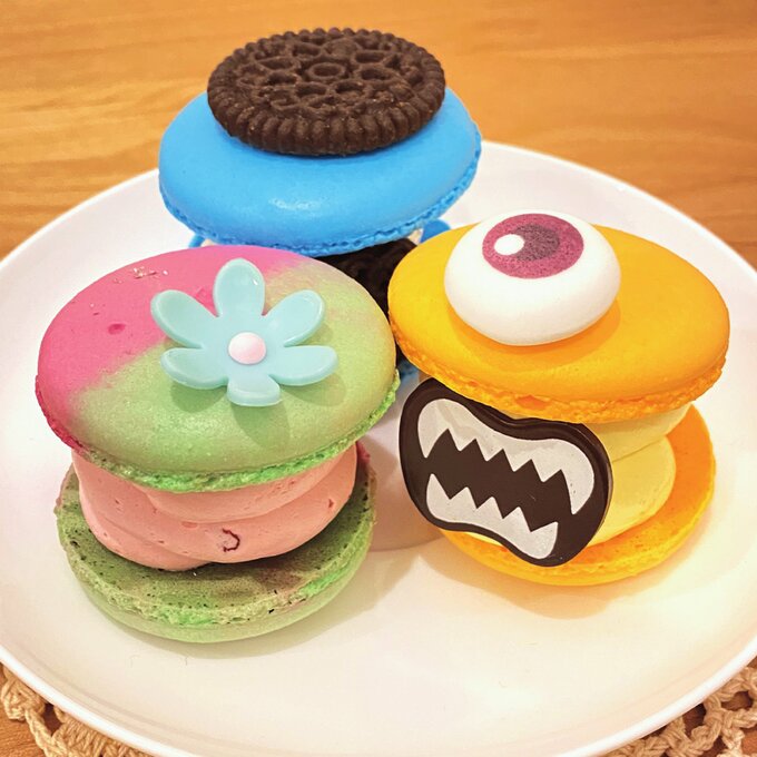 カラフルな韓国マカロン