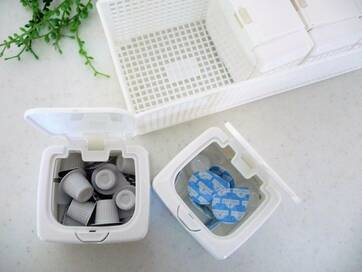 100円グッズ同士で！ぴったりハマる収納パターン