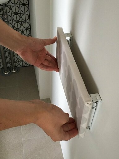 棚板をたたんだところ