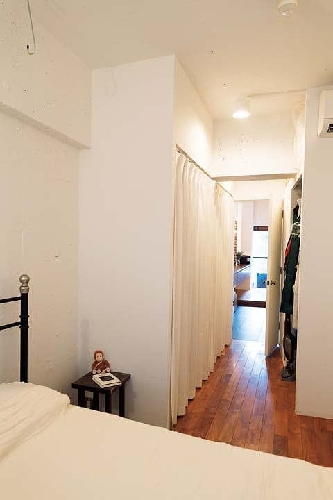 寝室からLDKまで通り抜けできる動線