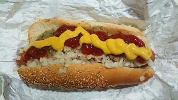 ビッグサイズのホットドック