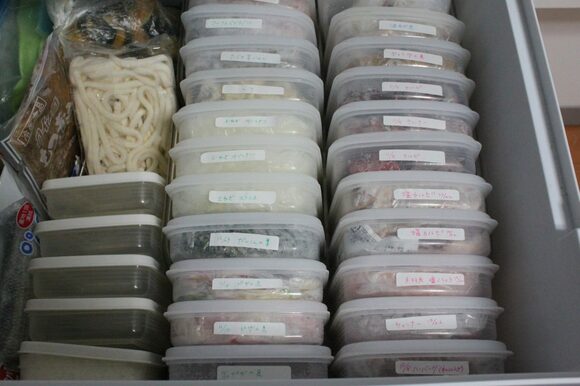 下ごしらえしたものは袋に入れて冷凍