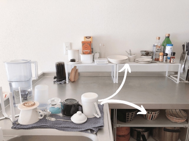 乾いたらサッと食器収納場所へ