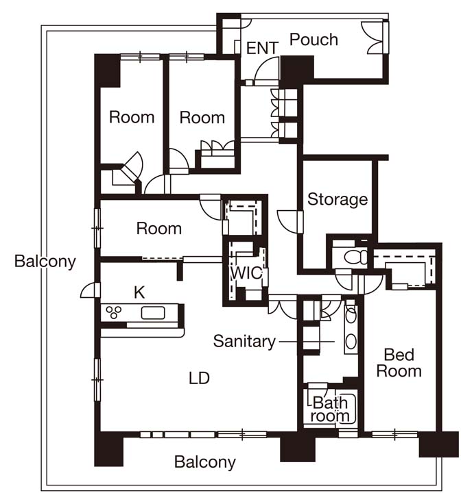 リノベーション前の間取り