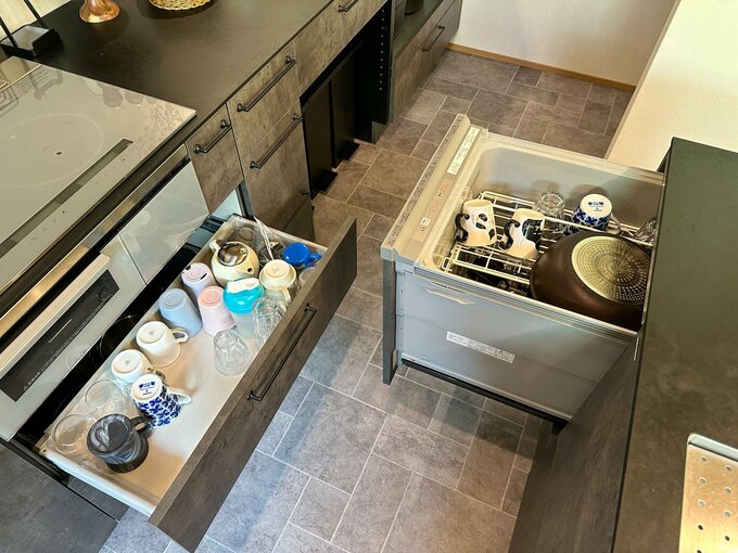 食洗機と食器収納