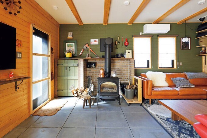 靴のままくつろげる土間空間