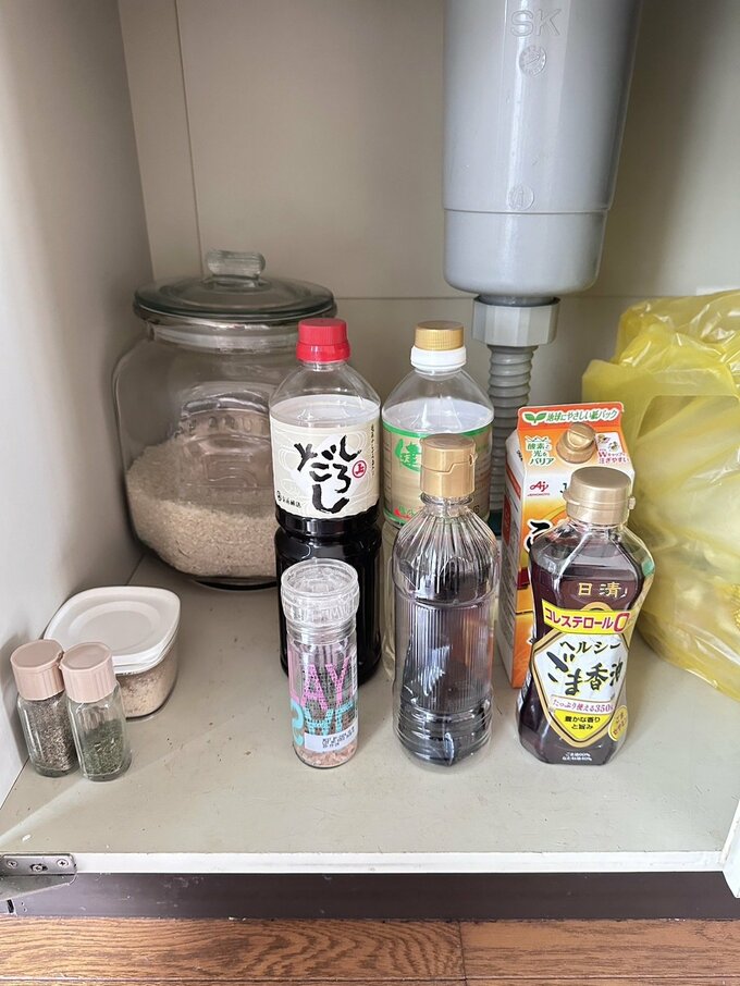 かさもさんの調味料収納