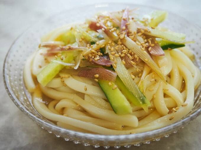 完成したうどん