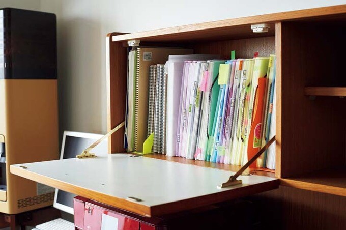 妻の仕事関係の書類が収めてあるキャビネット