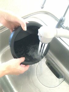 お湯で最後にさっと流す