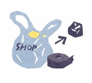 イラストビニール袋