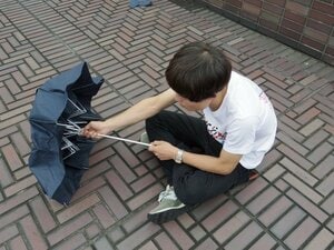 撥水効果はまだとれていません