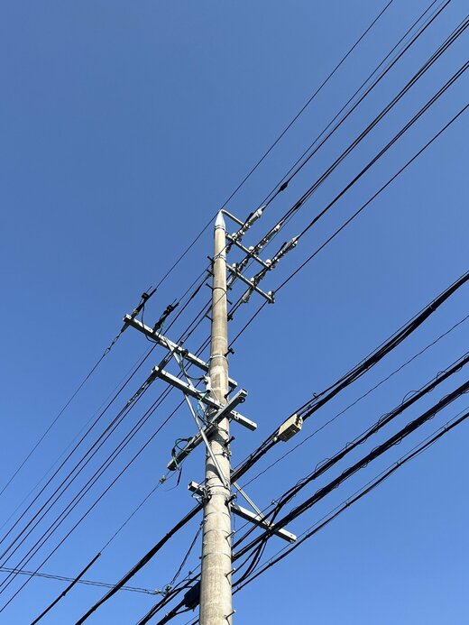 電柱の写真