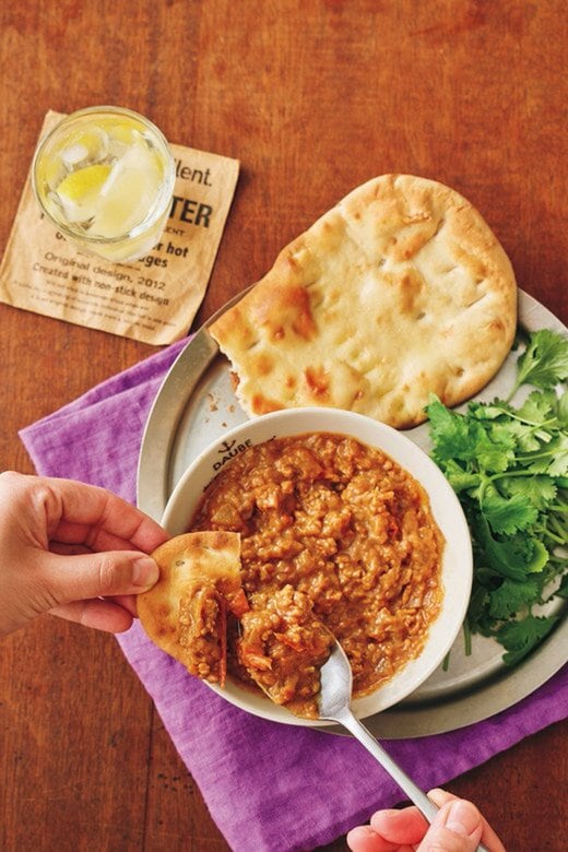 無水トマトキーマカレー盛り付け写真