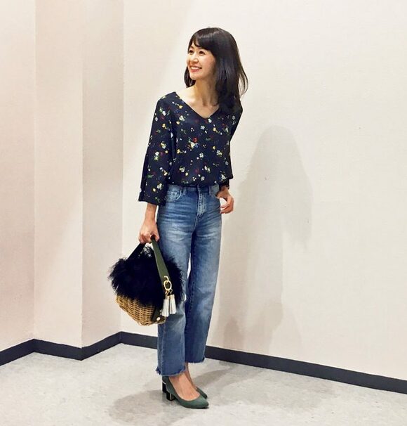 「ROSE BUD」で購入。ファーの毛足の長短で、まだら模様になっているデザイン