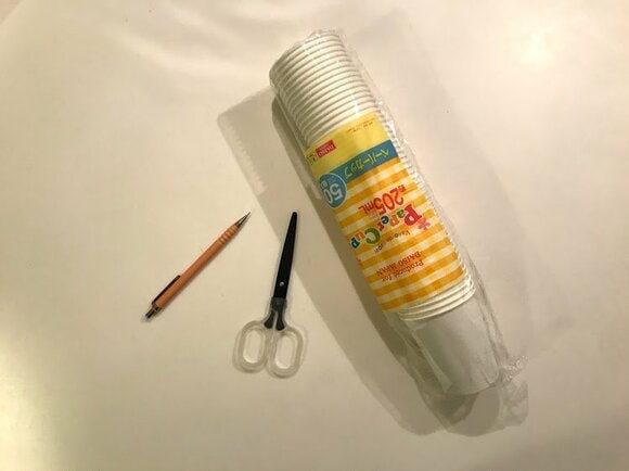紙コップ仕きりのつくり方