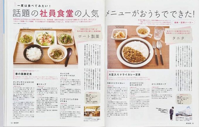 2011年5月号「話題の社員食堂の人気メニューがおうちでできた！」