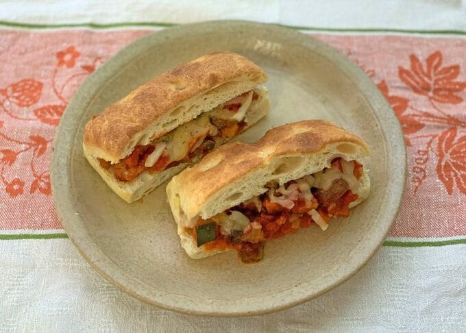 夏野菜ラタトゥイユフォカッチャ