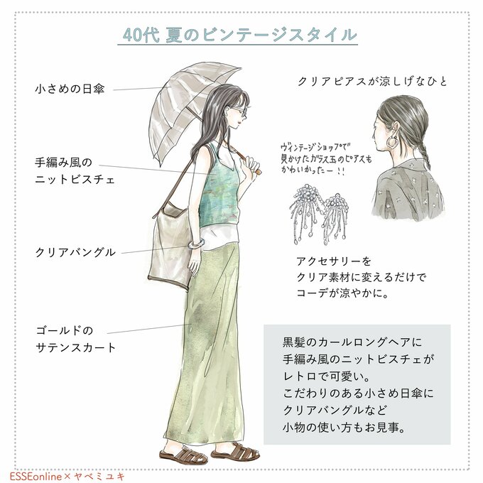 40代、夏のビンテージスタイル