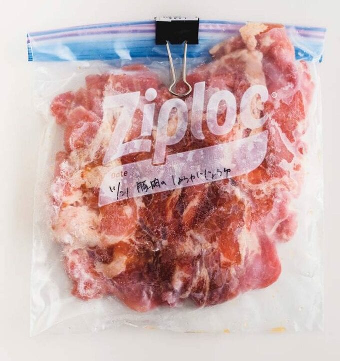 ジップロックに入ったお肉