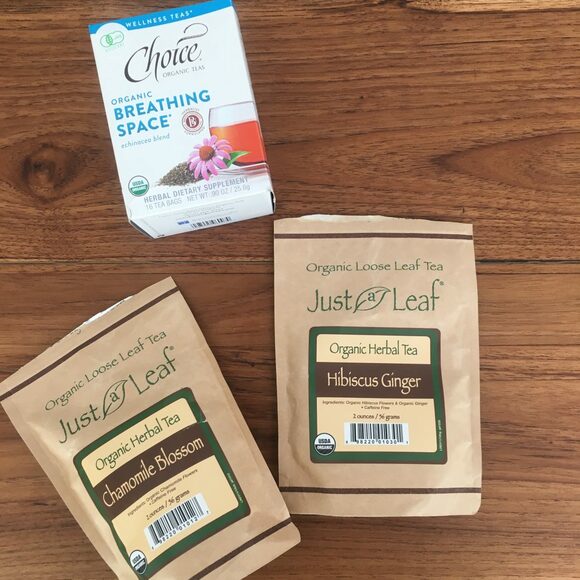 オーガニックのハーブティー