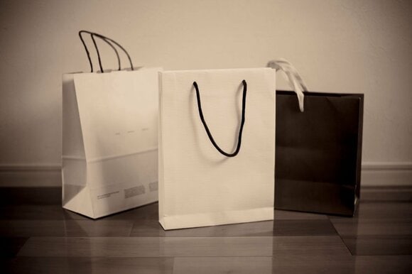 ショッピングバッグモノクロ