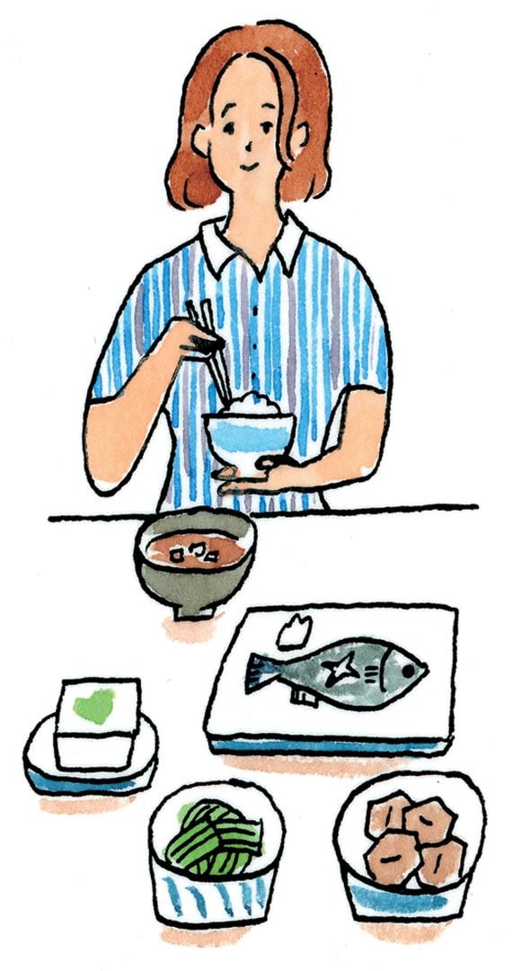 和食を中心に野菜を多めに取ることを意識