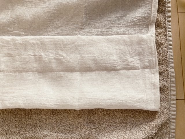 カーテンを折る