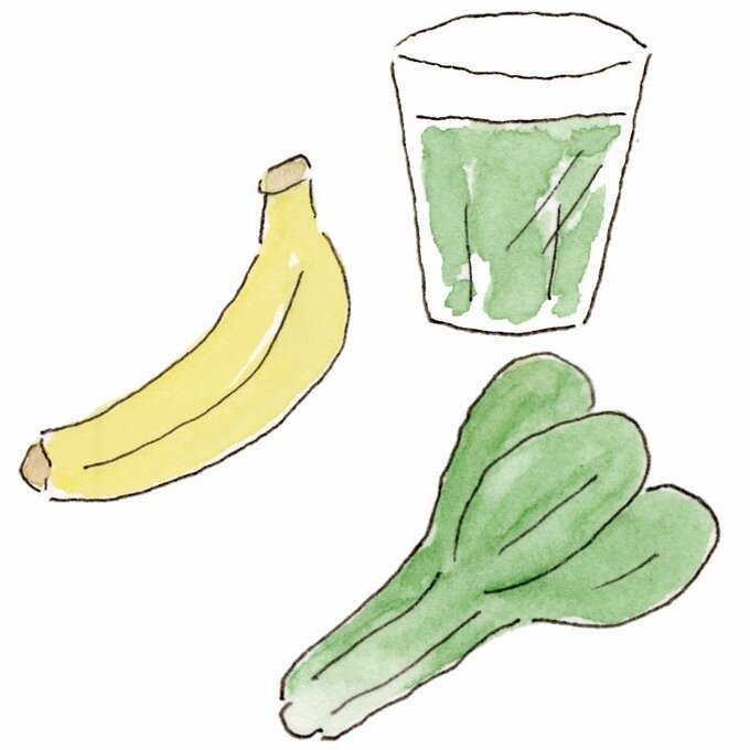 バナナなどイラスト