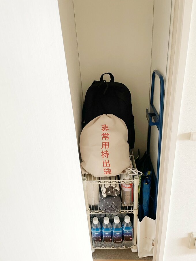 備蓄スペースの中の様子