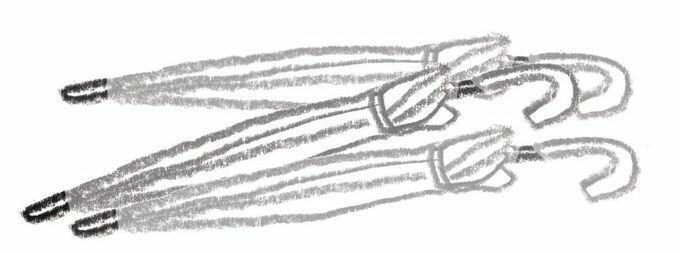 イラストビニール傘