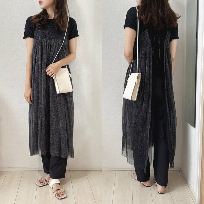 チュールワンピ