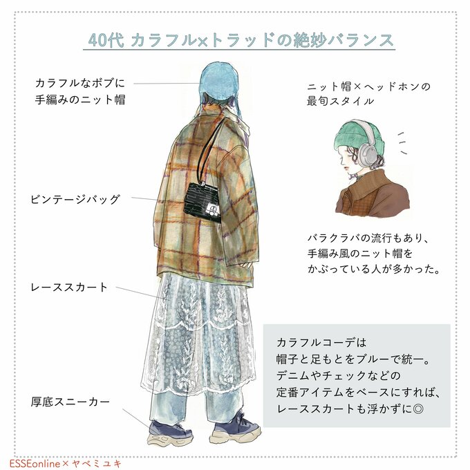  40代、カラフル×トラッドの絶妙バランス