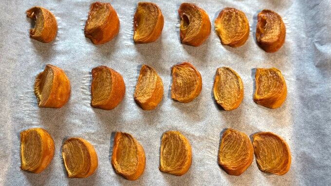 焼いたあとの柿