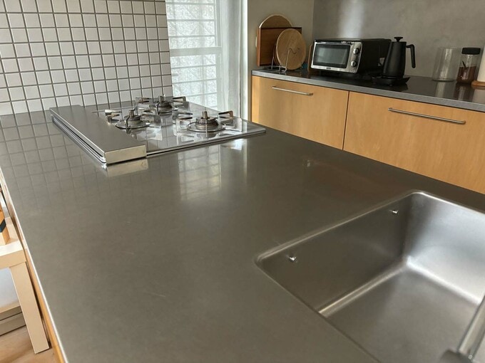 2100mmのキッチンのサイズ感