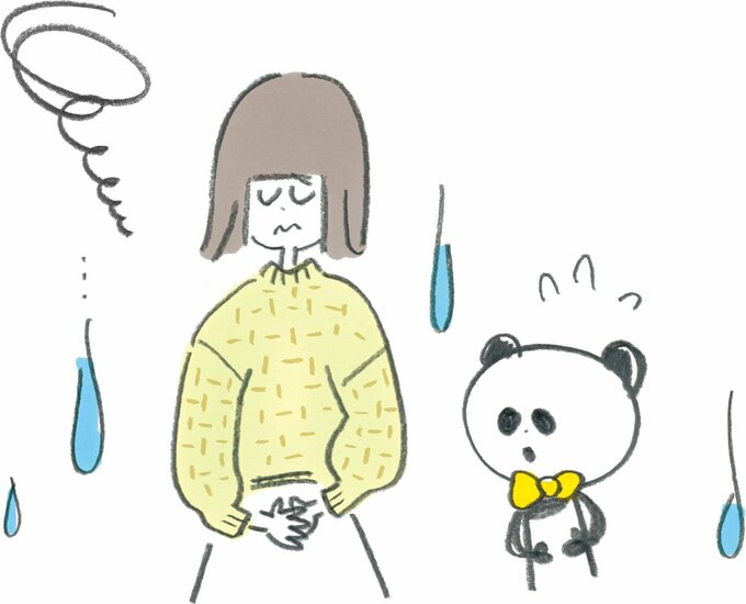 イラスト女の子腹痛