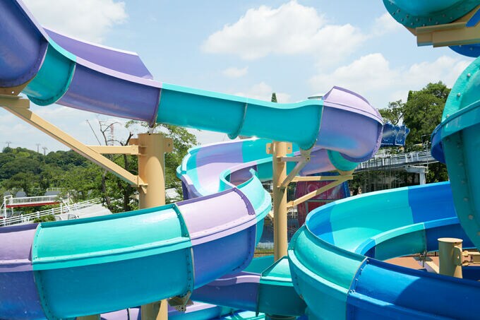 全長約50mの本格的なスライダーも