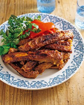 豚スペアリブのごちそう糖質オフおかず。漬けたらフライパンで焼くだけで簡単