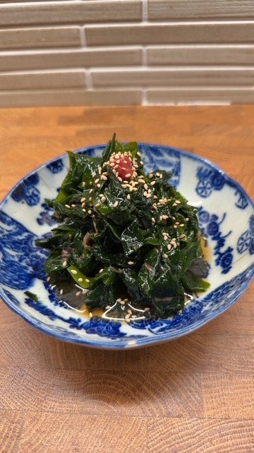 ワカメの梅干しポン酢あえ