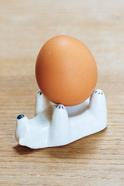 白熊のエッグスタンド