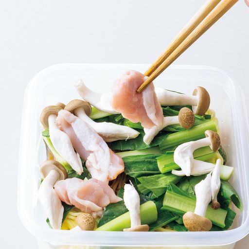 肉は最後にのせるのがポイント！