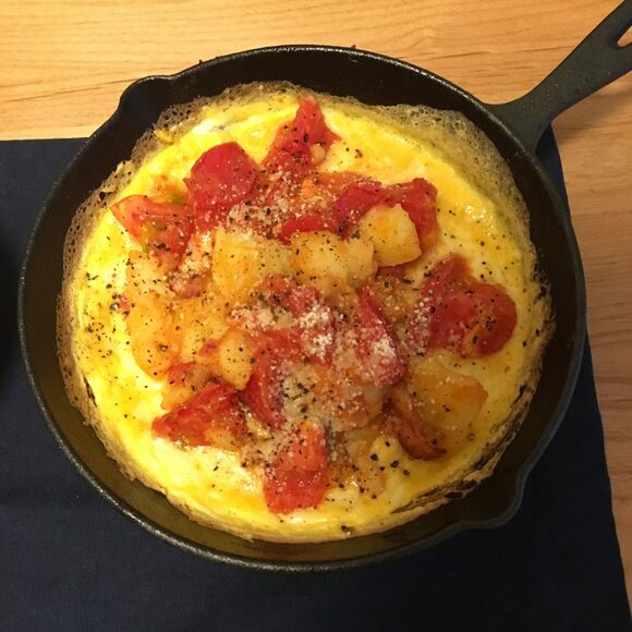 トマトの変わりオムレツ