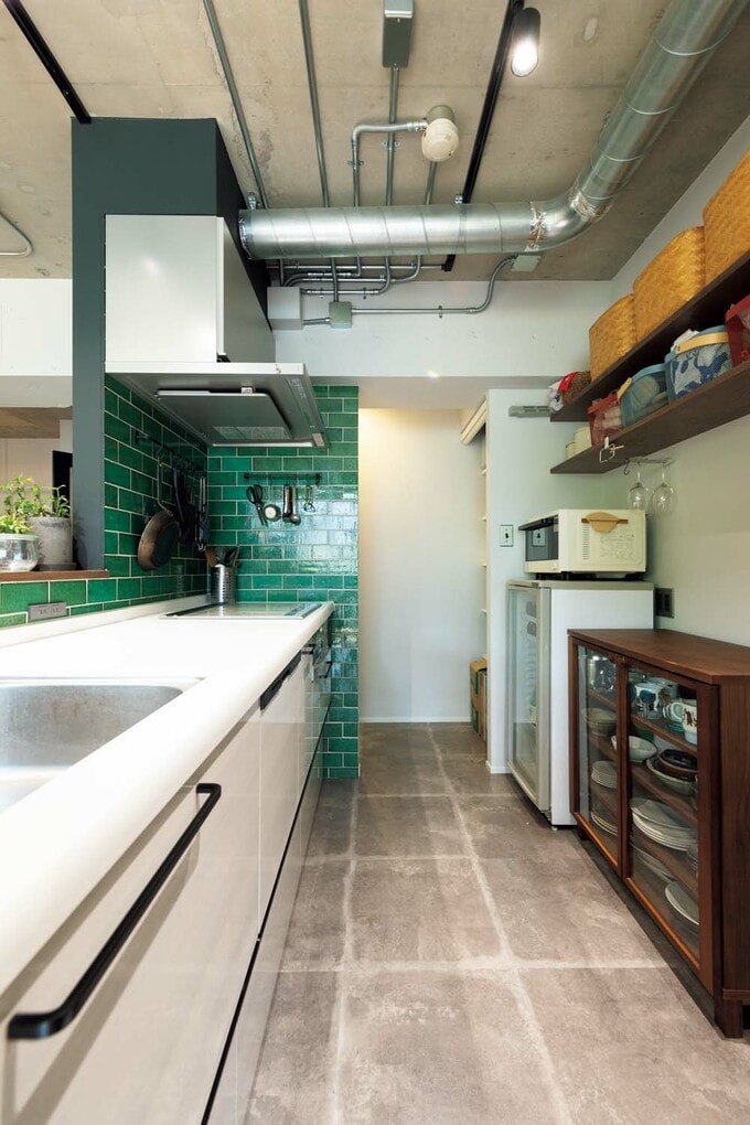 回遊性のあるキッチン