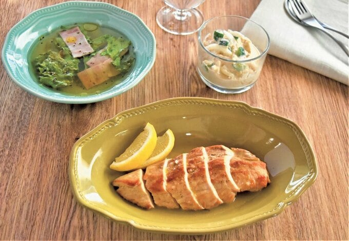 ガーリックレモンバターチキン