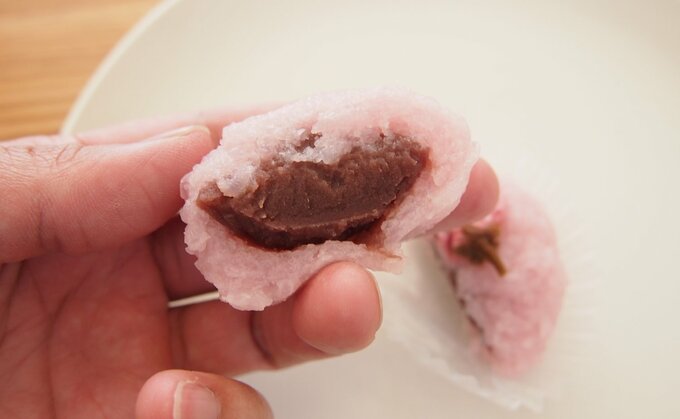 桜もち中身