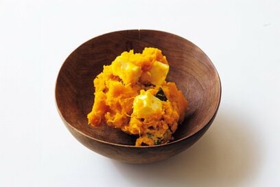 節約弁当が華やかになるレンチン副菜4つ。「デリ風カボチャサラダ」はチーズが決め手